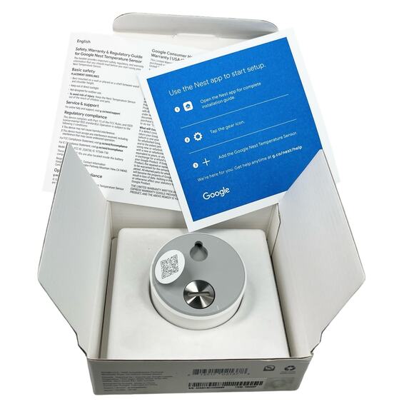 Google Nest Temperature Sensor White New - Picture 4 of 10